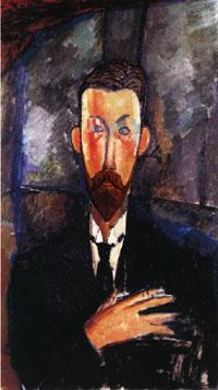 Amedeo Modigliani Portrait of Paul Alexandre in Front of a Window oil painting image